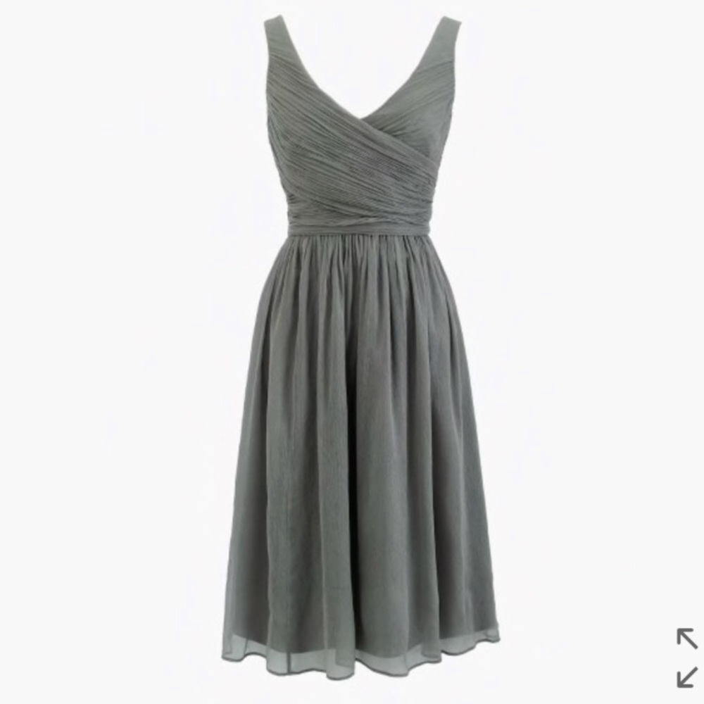 J. Crew gray Heidi dress